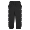 Supreme Reflective Zip Track Pants 'black White' In Multi