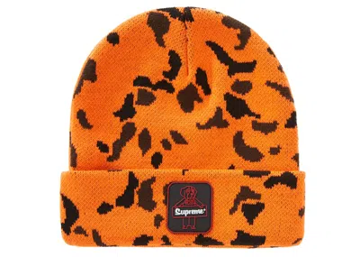 Pre-owned Supreme Refrigiwear Beanie In Orange Camo