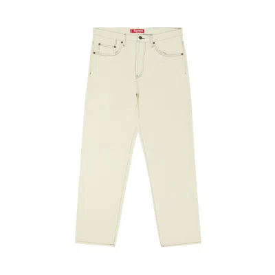 Pre-owned Supreme Regular Jean 'bleached' | Cream | Men's Size 32 In White