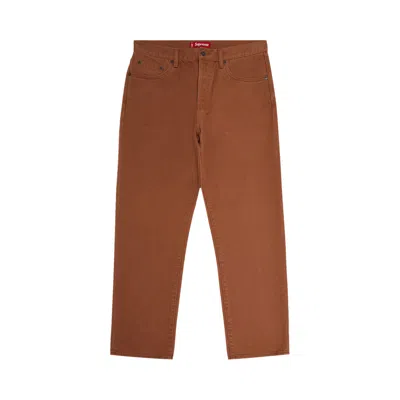 Pre-owned Supreme Regular Jean 'brown'