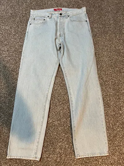 Pre-owned Supreme Regular Jean (ss23) In Blue
