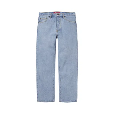 Pre-owned Supreme Regular Jean 'washed Indigo' | Blue | Men's Size 36