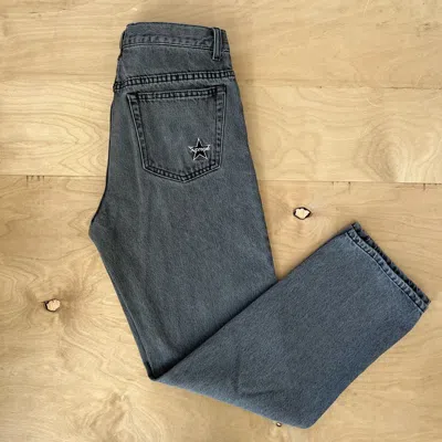Pre-owned Supreme Regular Jeans 30 Black Stone Wash Straight Leg