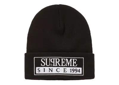 Pre-owned Supreme Reserved Beanie In Black