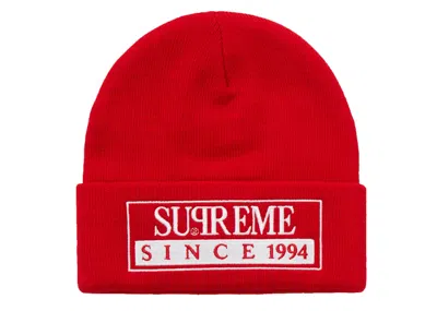 Pre-owned Supreme Reserved Beanie In Red