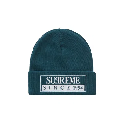 Pre-owned Supreme Reserved Beanie 'work Teal' | Men's Size Onesize In Blue