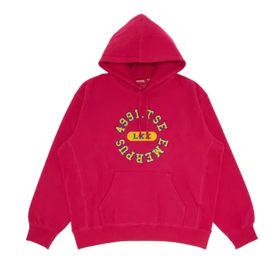 Pre-owned Supreme Reverse Hooded Sweatshirt 'fuchsia' In Pink