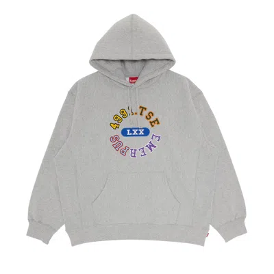 Pre-owned Supreme Reverse Hooded Sweatshirt 'heather Grey'