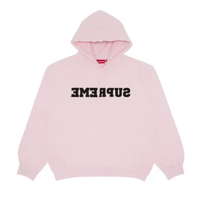 Pre-owned Supreme Reverse Hooded Sweatshirt 'light Pink' | Men's Size S