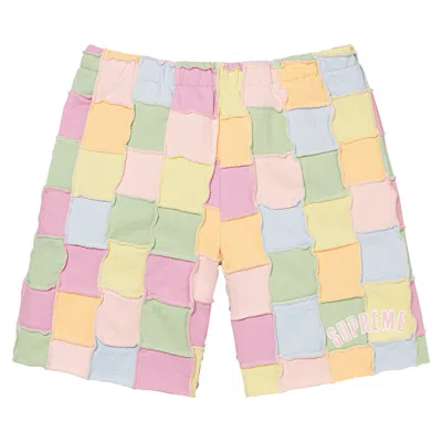 Pre-owned Supreme Reverse Patchwork Sweatshort 'multicolor' | Multi-color | Men's Size S