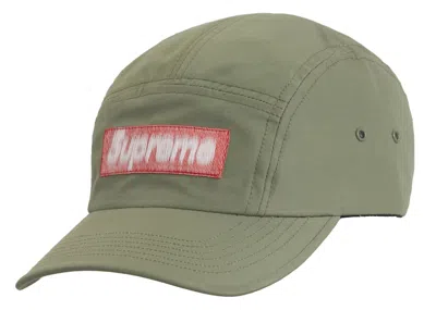 Pre-owned Supreme Reversed Label Camp Cap In Olive