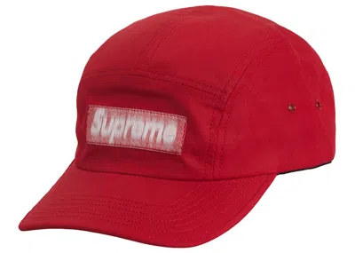 Pre-owned Supreme Reversed Label Camp Cap In Red