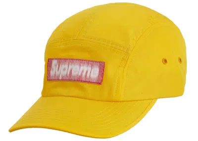 Pre-owned Supreme Reversed Label Camp Cap In Yellow