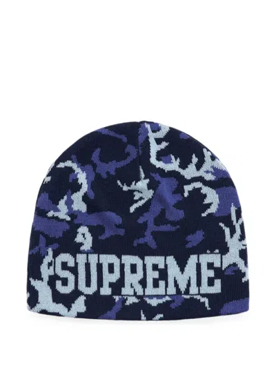 Supreme Reversible Camo-print Beanie Hat In Multi