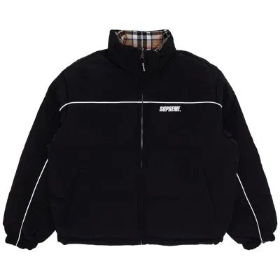 Pre-owned Supreme Reversible Puffer Jacket 'black'