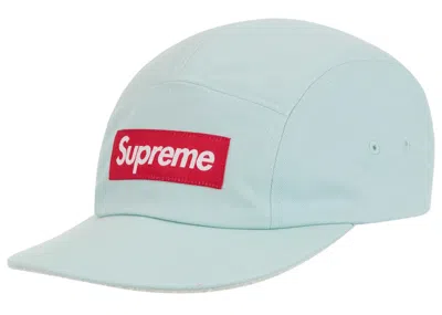 Pre-owned Supreme Reversible Terry Camp Cap In Light Blue