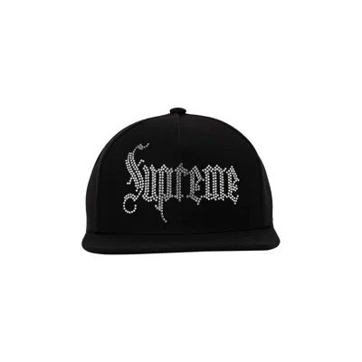 Pre-owned Supreme Rhinestone 5-panel 'black' | Men's Size Onesize