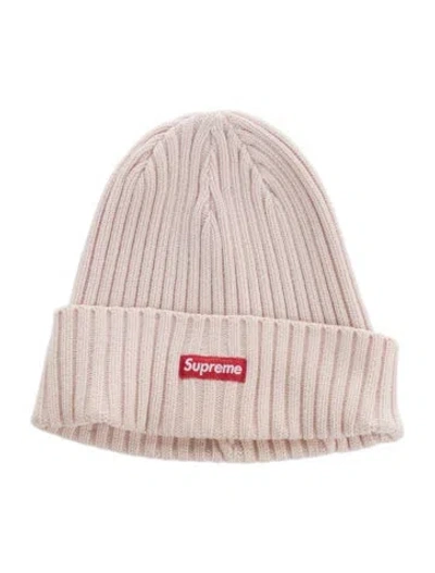 Pre-owned Supreme Ribbed Beanie In Pink