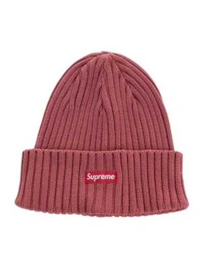 Pre-owned Supreme Ribbed Beanie In Pink