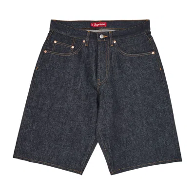 Pre-owned Supreme Rigid Baggy Selvedge Denim Short 'rigid Indigo' | Blue | Men's Size 30