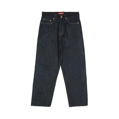 Pre-owned Supreme Rigid Baggy Selvedge Jean 'indigo' In Blue