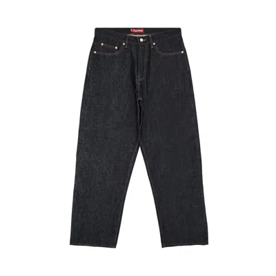 Pre-owned Supreme Rigid Baggy Selvedge Jean 'rigid Indigo' | Blue | Men's Size 34