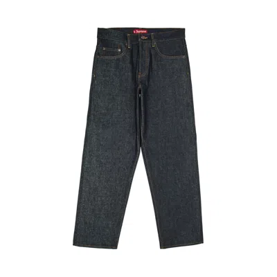 Pre-owned Supreme Rigid Loose Fit Selvedge Jean 'indigo' In Blue