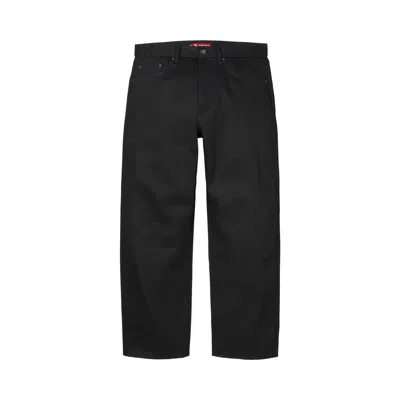 Pre-owned Supreme Rigid Loose Fit Selvedge Jean 'rigid Black' | Men's Size 36