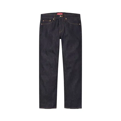 Pre-owned Supreme Rigid Slim Jean 'rigid Indigo' | Blue | Men's Size 34
