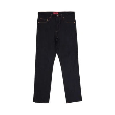 Pre-owned Supreme Rigid Slim Selvedge Jean 'rigid Indigo' | Blue | Men's Size 34