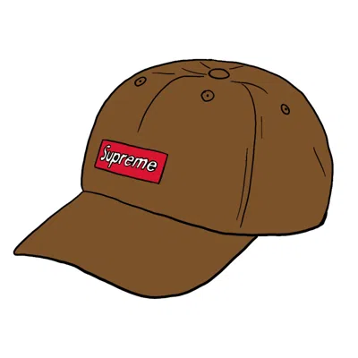 Pre-owned Supreme Ripple Corduroy Small Box 6panel In Brown