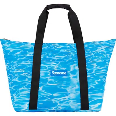 Pre-owned Supreme Ripple Packable Tote In Blue