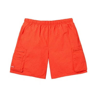 Pre-owned Supreme Ripstop Cargo Water Short 'orange' | Men's Size M