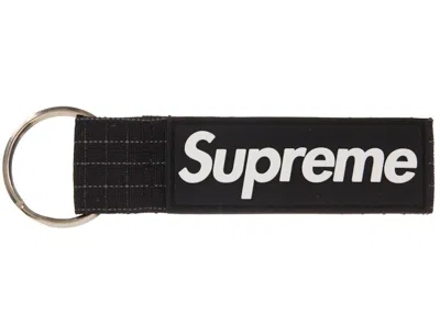 Pre-owned Supreme Ripstop Keychain In Black
