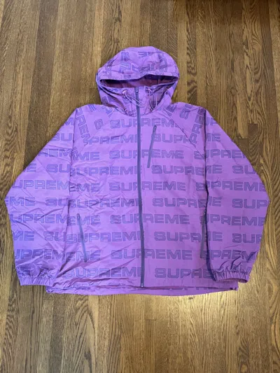 Pre-owned Supreme Ripstop Purple Logo Jacket