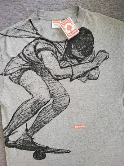 Pre-owned Supreme Robin Ss07 "live To Ride" T Shirt In Grey