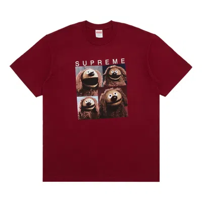 Pre-owned Supreme Rowlf Tee 'cardinal' In Red