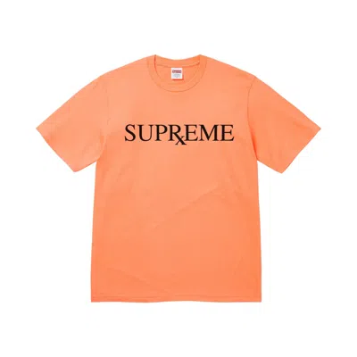 Pre-owned Supreme Rx Tee 'peach' | Orange | Men's Size S