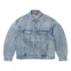 Supreme S Logo Denim Trucker Jacket 'teal'