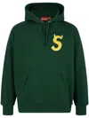 Supreme S Logo Hoodie In Green