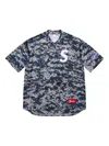 Supreme S Logo Henley Top In Blue