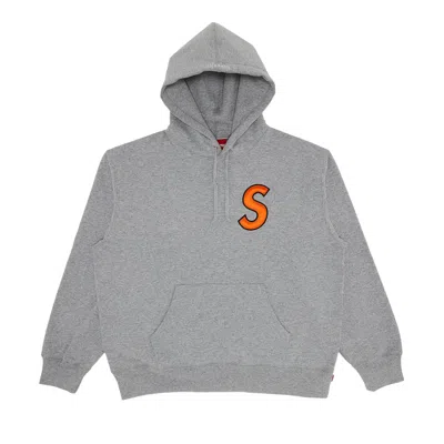 Pre-owned Supreme S Logo Hooded Sweatshirt 'heather Grey' | Men's Size M