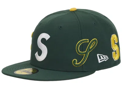Pre-owned Supreme S Logo New Era 59fifty Fitted Hat In Green