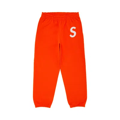 Pre-owned Supreme S Logo Sweatpant 'bright Orange'