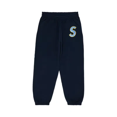 Pre-owned Supreme S Logo Sweatpant 'navy' | Blue | Men's Size M