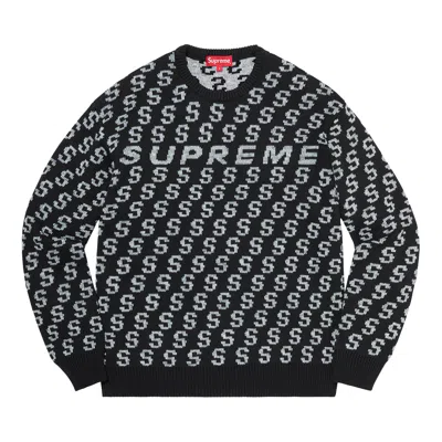 Pre-owned Supreme S Repeat Sweater 'black'