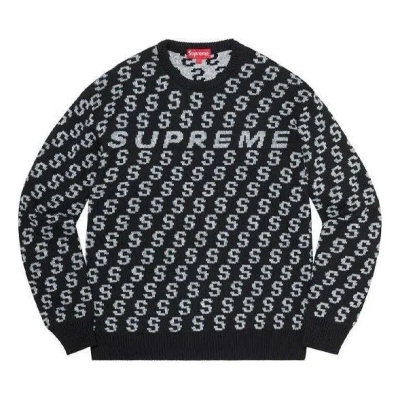 Supreme S Repeat Sweater 'black White'