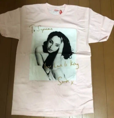 Pre-owned Supreme Sade Tee Light Pink "size M"