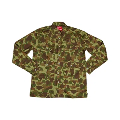 Pre-owned Supreme Safari Shirt 'camo' | Multi-color | Men's Size L