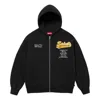Supreme Salvation Zip Up Hooded Sweatshirt 'black White Yellow'